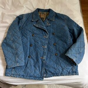 Polo Ralph Lauren vintage Blue Quilted Jean Jacket size L